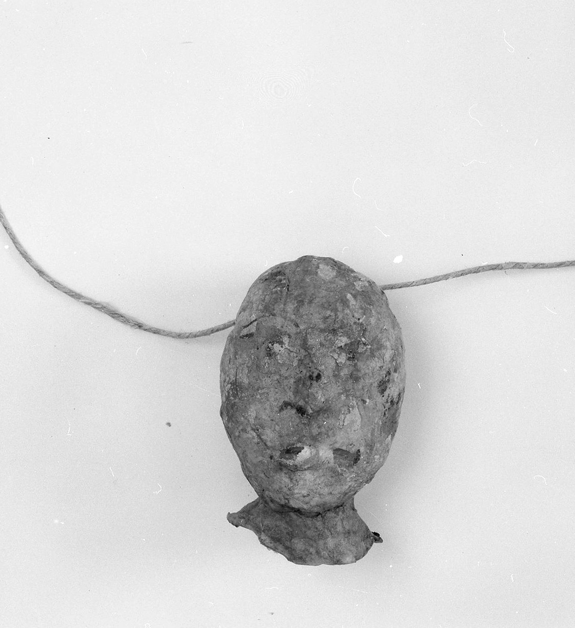 testa umana (ex voto antropomorfo) - valdelsano (secc. XVI/ XIX)