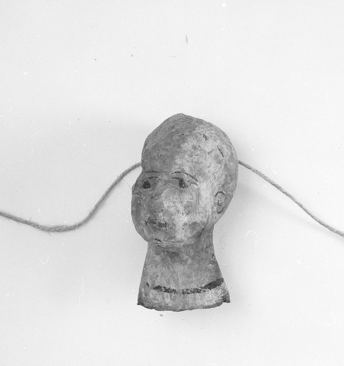 testa di bambino (ex voto antropomorfo) - valdelsano (secc. XVI/ XIX)
