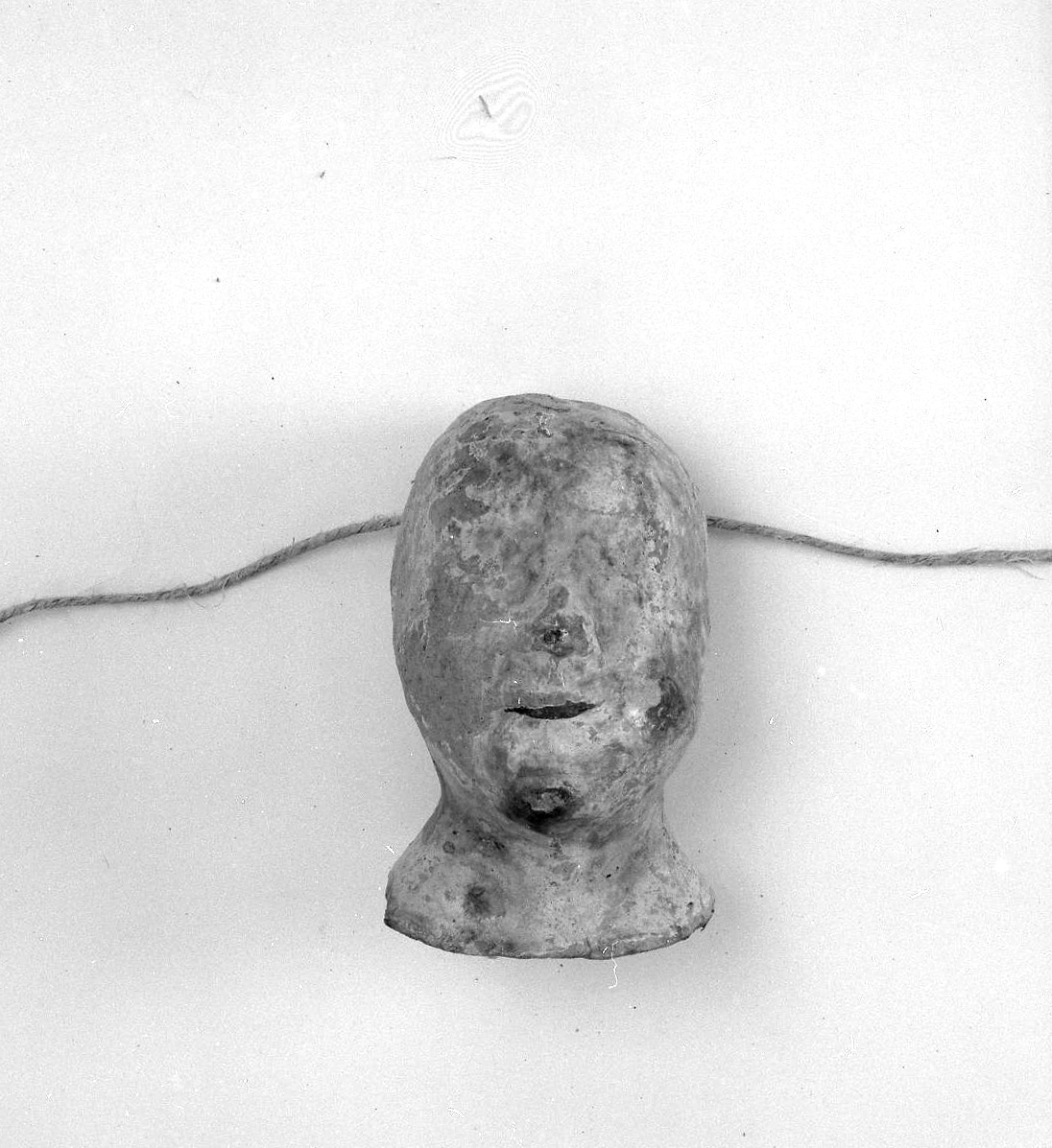 testa umana (ex voto antropomorfo) - valdelsano (secc. XVI/ XIX)