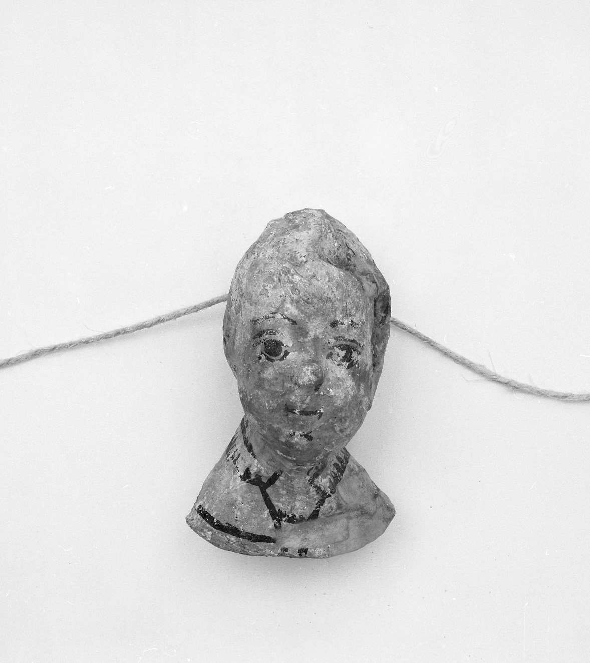 testa di bambino (ex voto antropomorfo) - valdelsano (secc. XVI/ XIX)