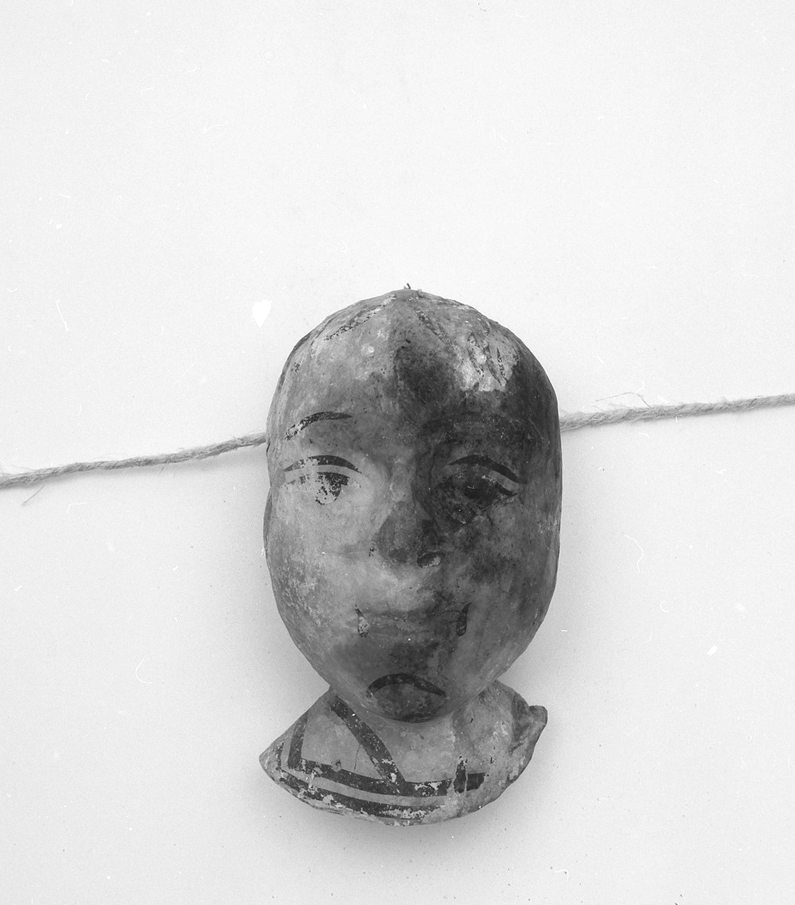 testa umana (ex voto antropomorfo) - valdelsano (secc. XVI/ XIX)