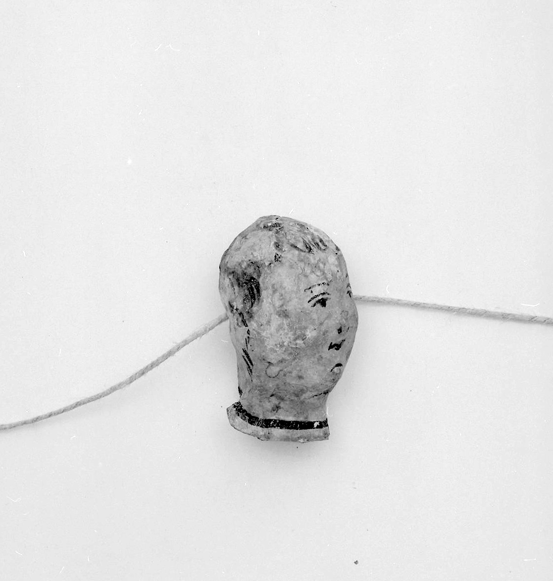 testa di bambino (ex voto antropomorfo) - valdelsano (secc. XVI/ XIX)