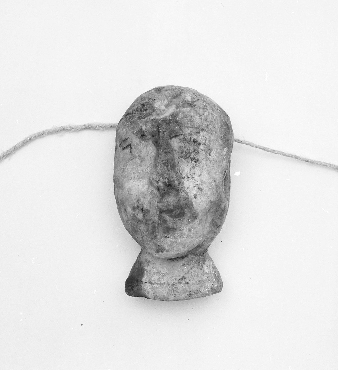 testa umana (ex voto antropomorfo) - valdelsano (secc. XVI/ XIX)