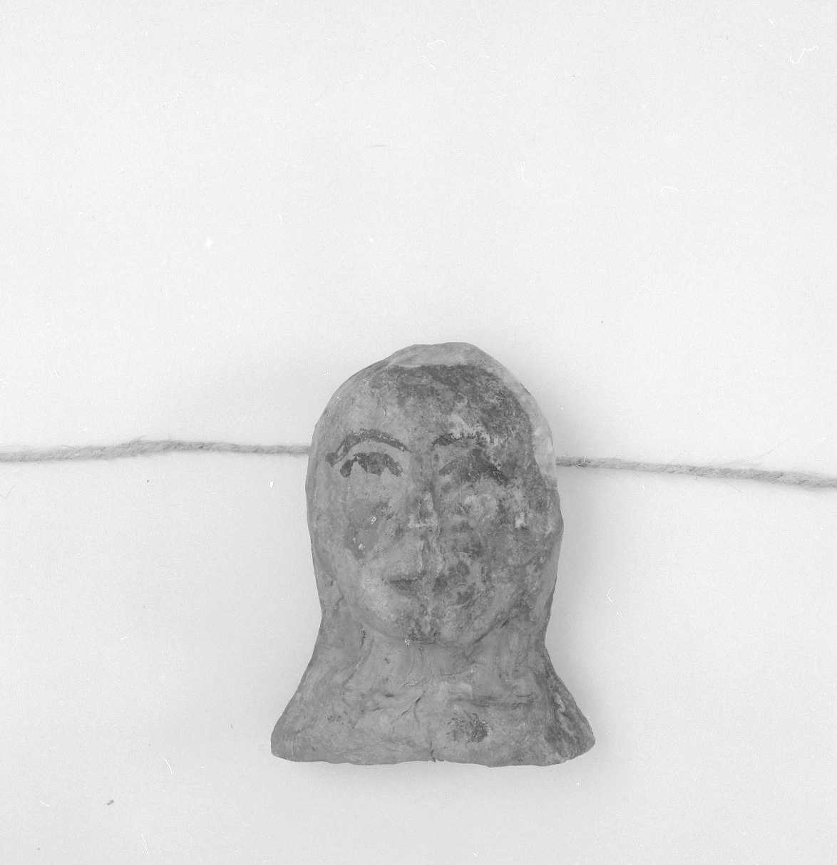 testa umana (ex voto antropomorfo) - valdelsano (secc. XVI/ XIX)