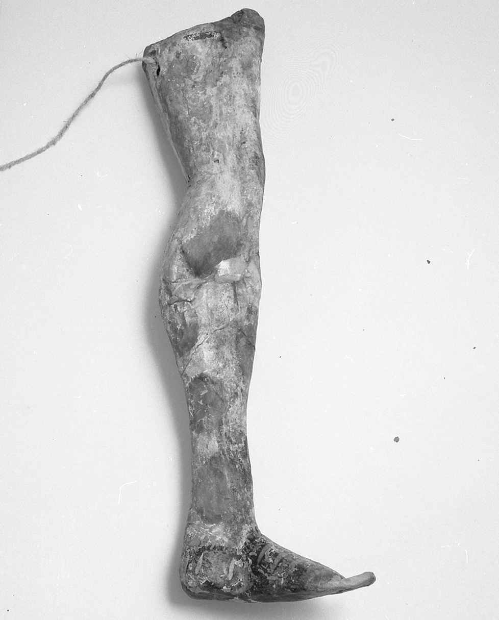 gamba (ex voto antropomorfo) - valdelsano (secc. XVI/ XIX)