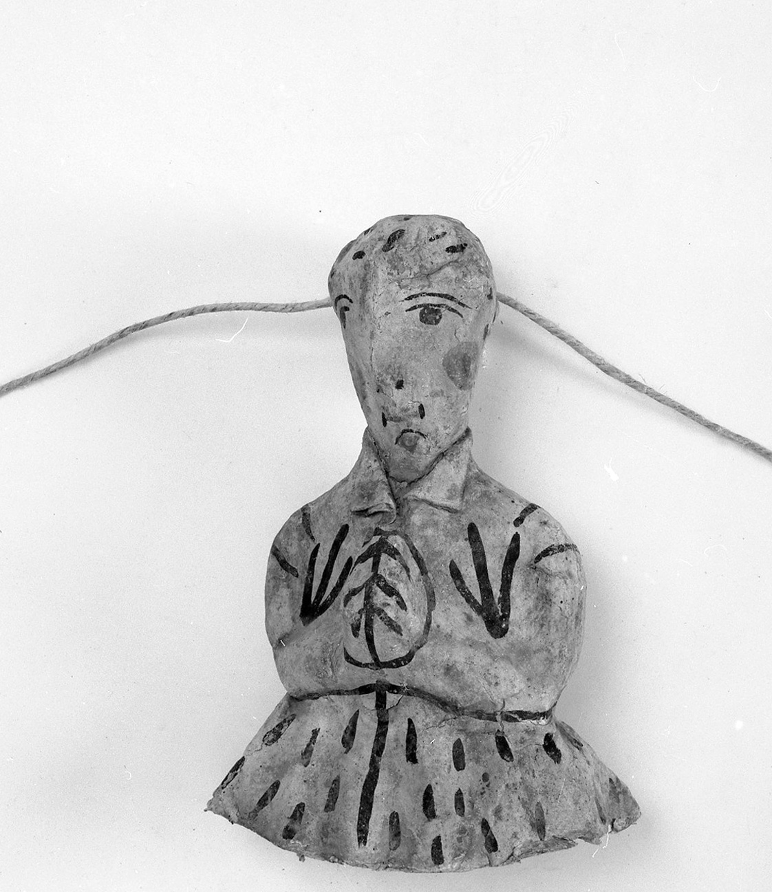 busto di figura orante (ex voto antropomorfo) - valdelsano (secc. XVII/ XVIII)