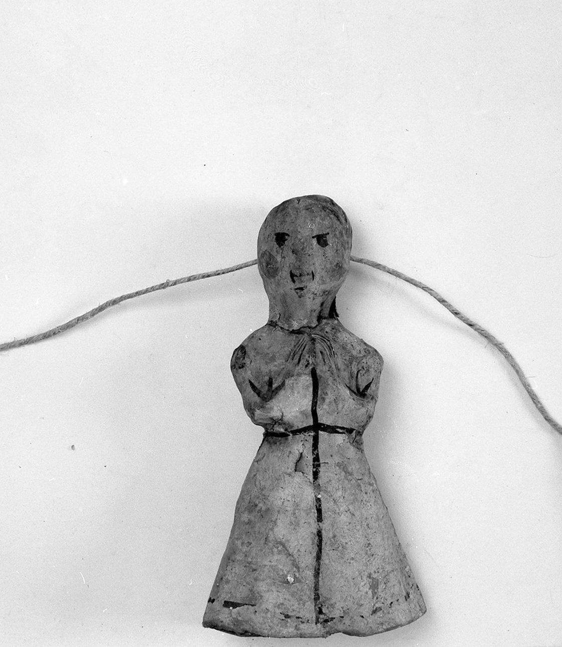 figura orante (ex voto antropomorfo) - valdelsano (secc. XVII/ XVIII)