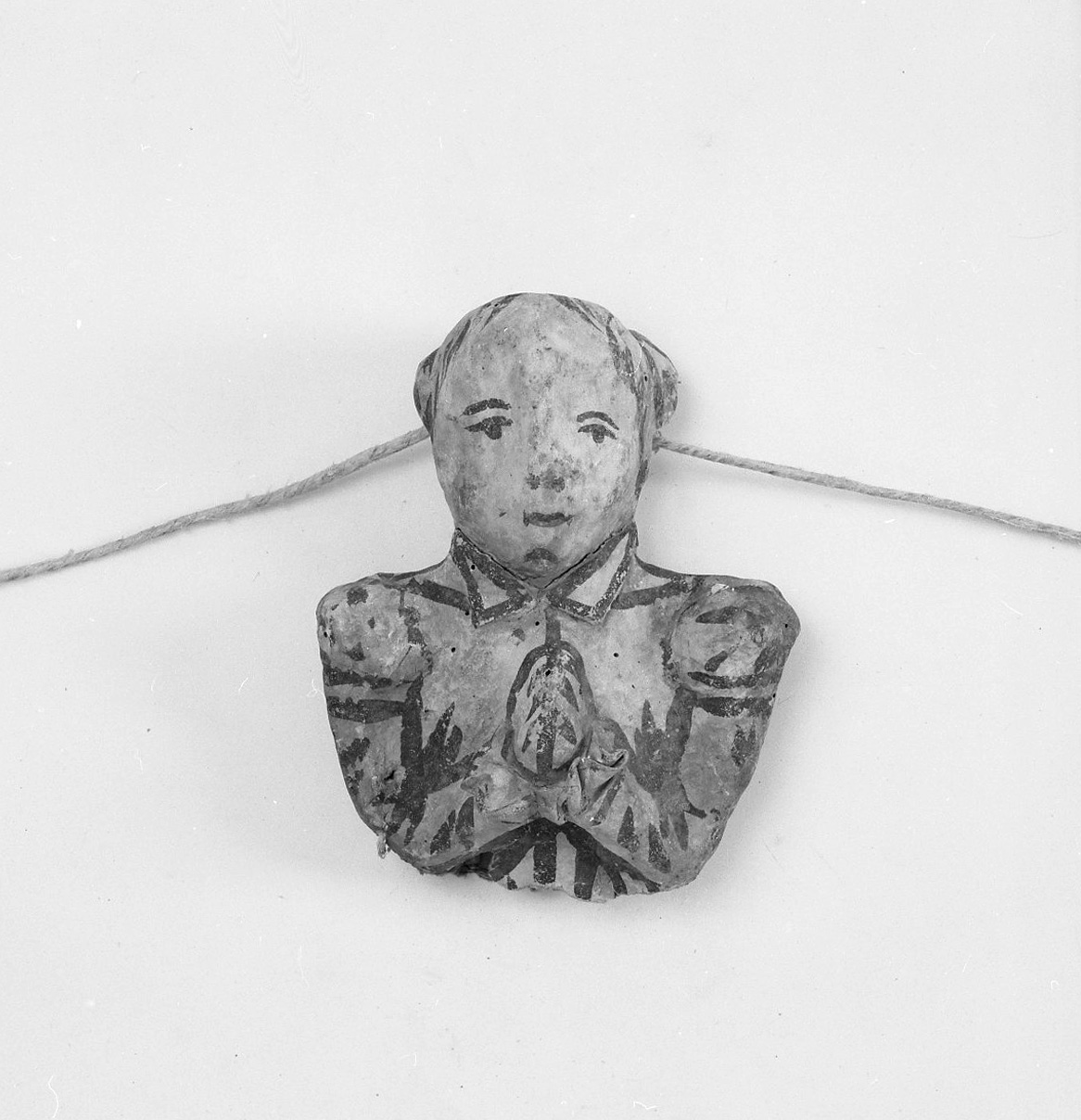 figura femminile orante (ex voto antropomorfo) - valdelsano (secc. XVII/ XVIII)