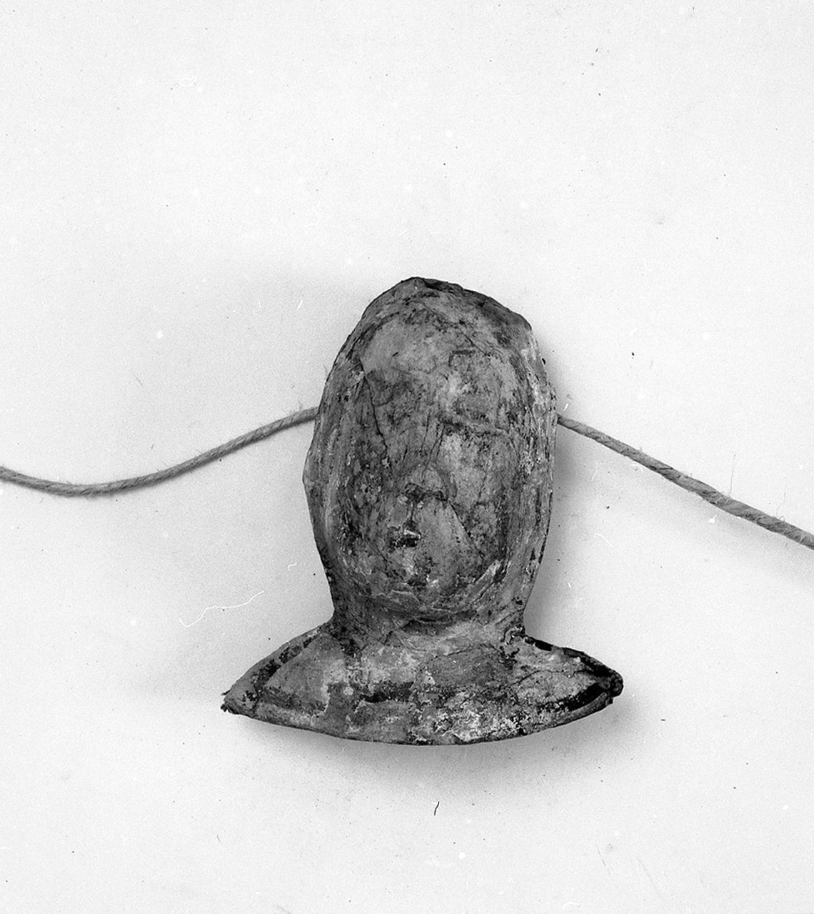 testa umana (ex voto antropomorfo) - valdelsano (secc. XVII/ XVIII)