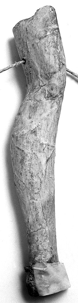 gamba (ex voto antropomorfo) - valdelsano (secc. XVII/ XVIII)