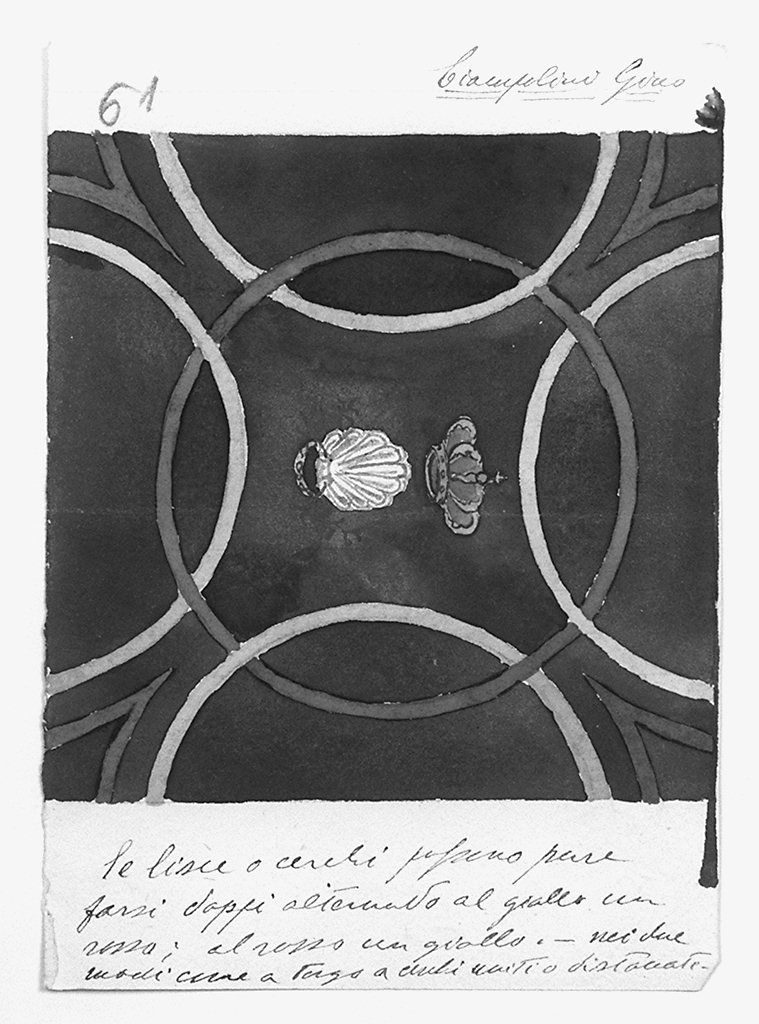 bandiera della contrada del Nicchio (disegno) di Ciampolini Gino (secondo quarto sec. XX)