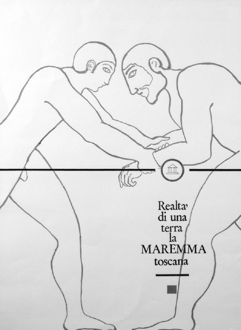 lottatori (disegno, opera isolata) - ambito italiano (sec. XX)