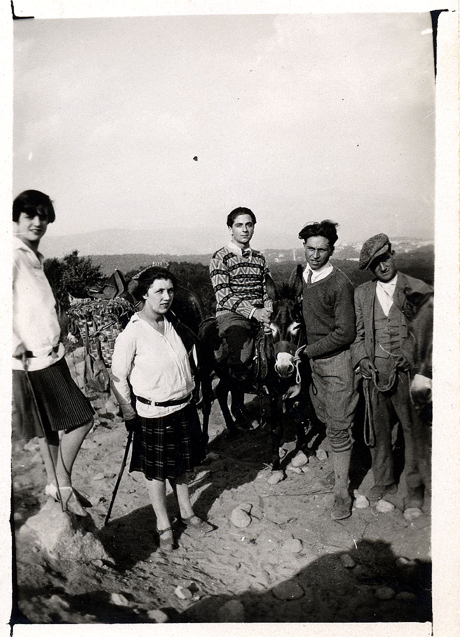 Brandi, Cesare - giovani donne- giovani uomini - gita in montagna (positivo) di Brogi Nello (attr) (XX)