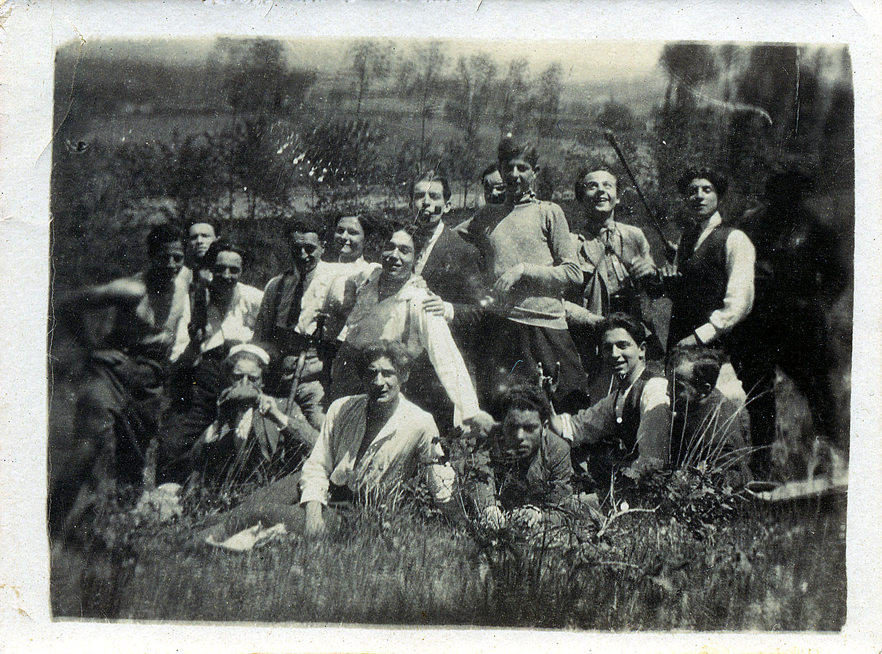 Fotografia di gruppo - Brandi, Baldo - campagna (positivo) di Anonimo (attr) (XX)