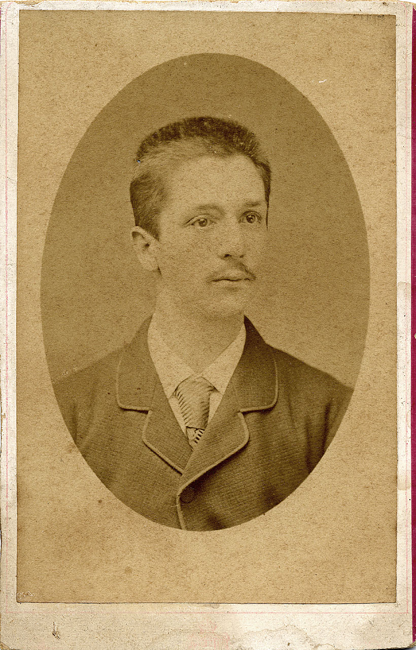 Matini, R. - ritratto maschile (positivo) di Montabone (attr) (XIX/ XX)