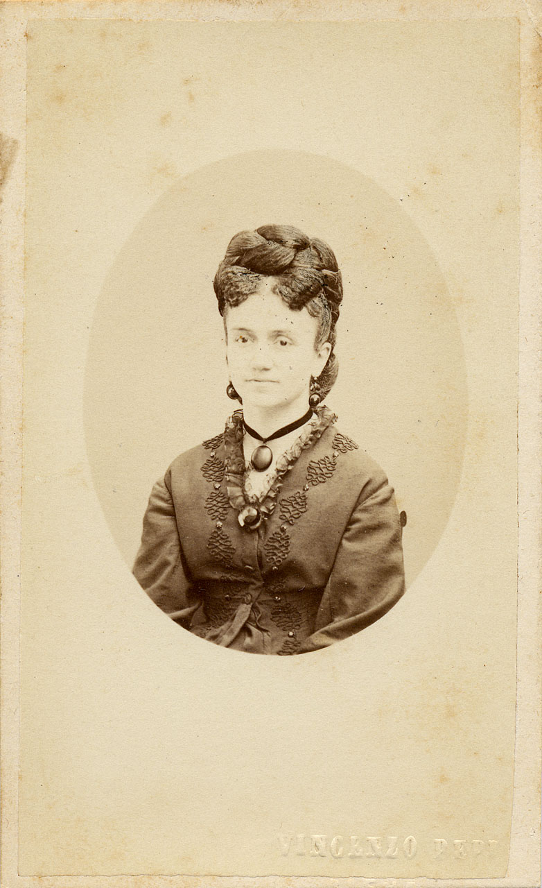 Ritratto femminile (positivo) di Pepi, Vincenzo (attr) (XIX)