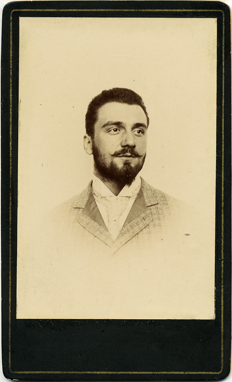 Ritratto maschile (positivo) di Anonimo (attr) (XIX/ XX)