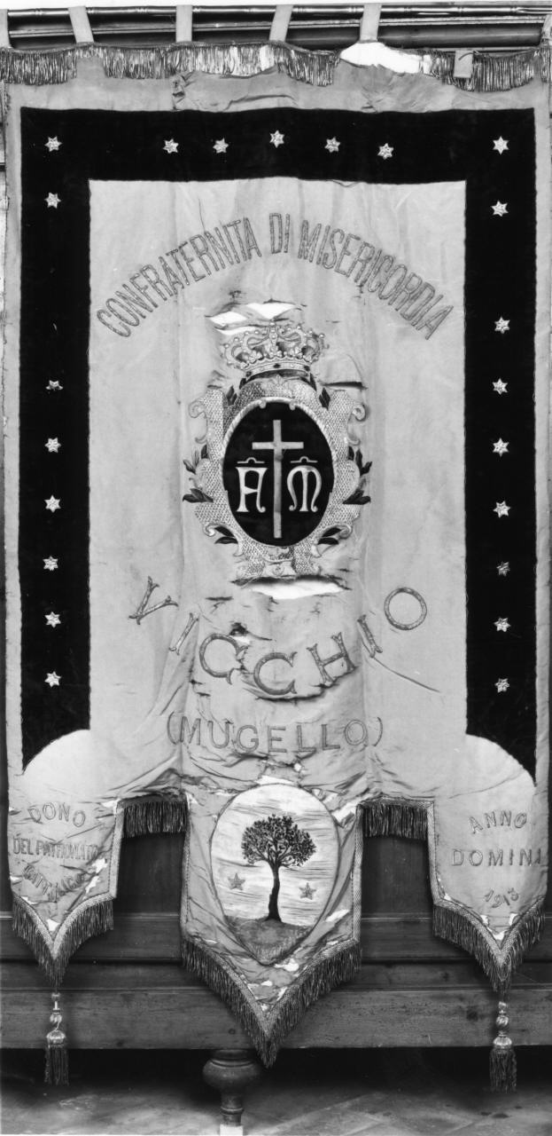 stendardo processionale - manifattura toscana (sec. XX)