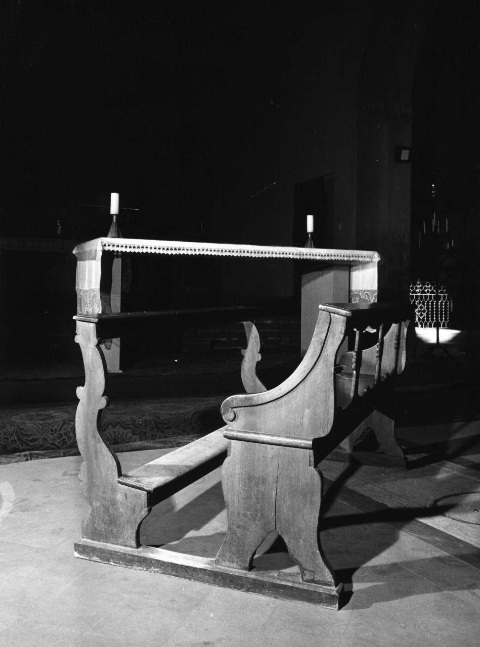panca con inginocchiatoio, serie - bottega toscana (sec. XVIII)