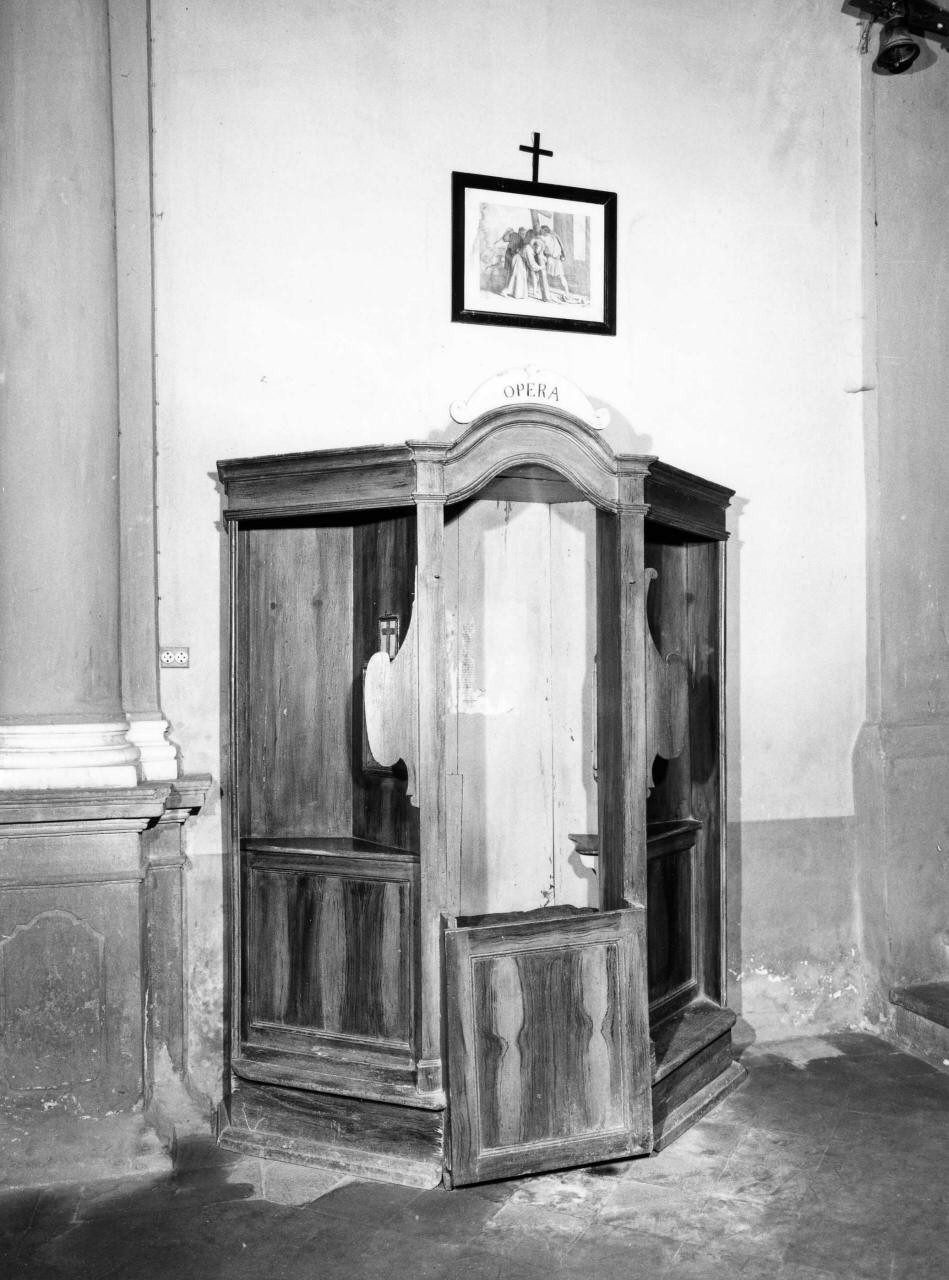 confessionale - bottega toscana (ultimo quarto sec. XVIII)