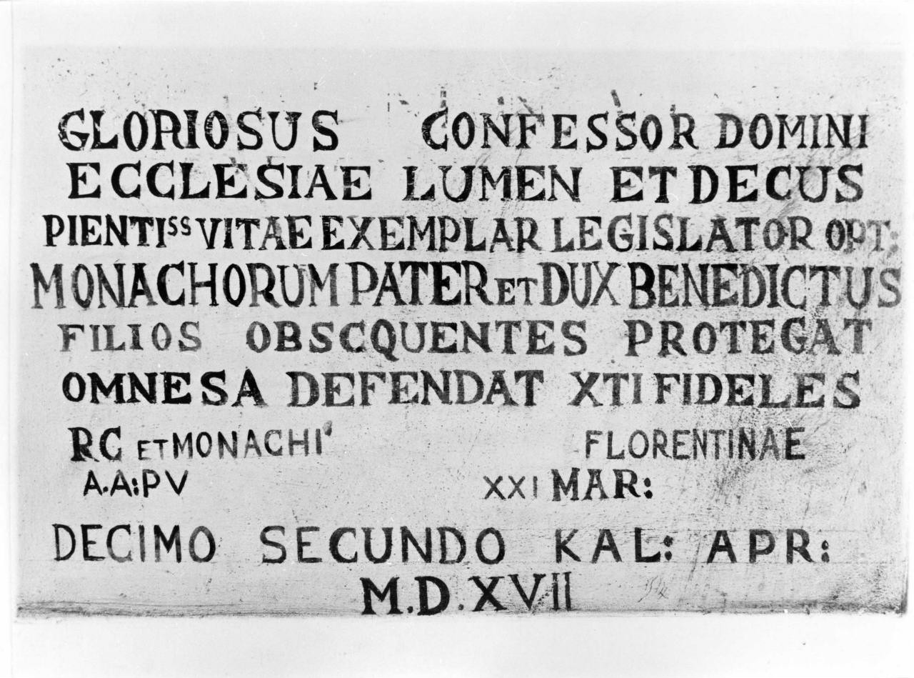 lapide - bottega toscana (sec. XVI)