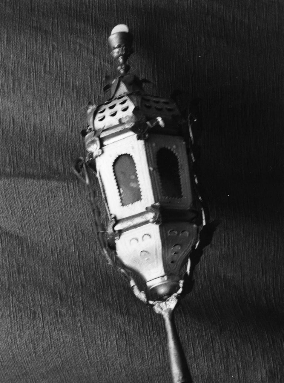 lanterna processionale, serie - bottega toscana (fine/inizio secc. XVIII/ XIX)