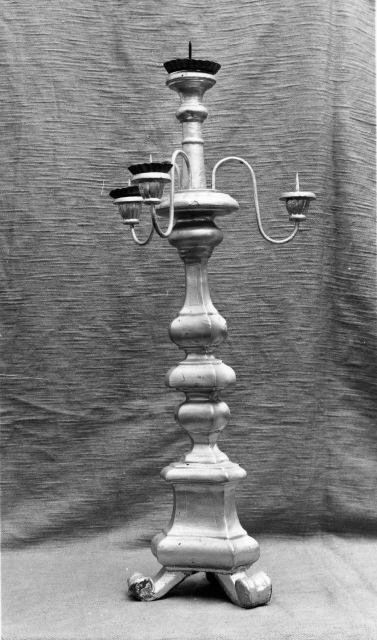 candeliere, serie - bottega toscana (seconda metà sec. XVIII)
