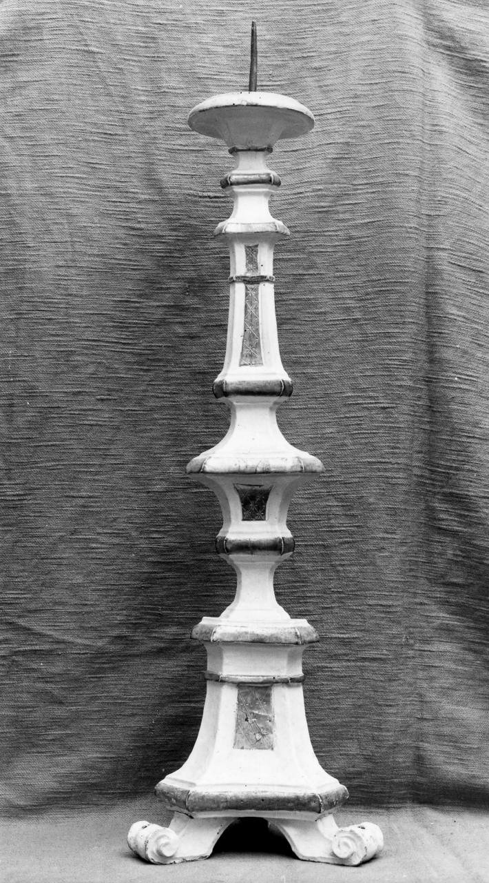 candeliere, serie - bottega toscana (seconda metà sec. XVIII)