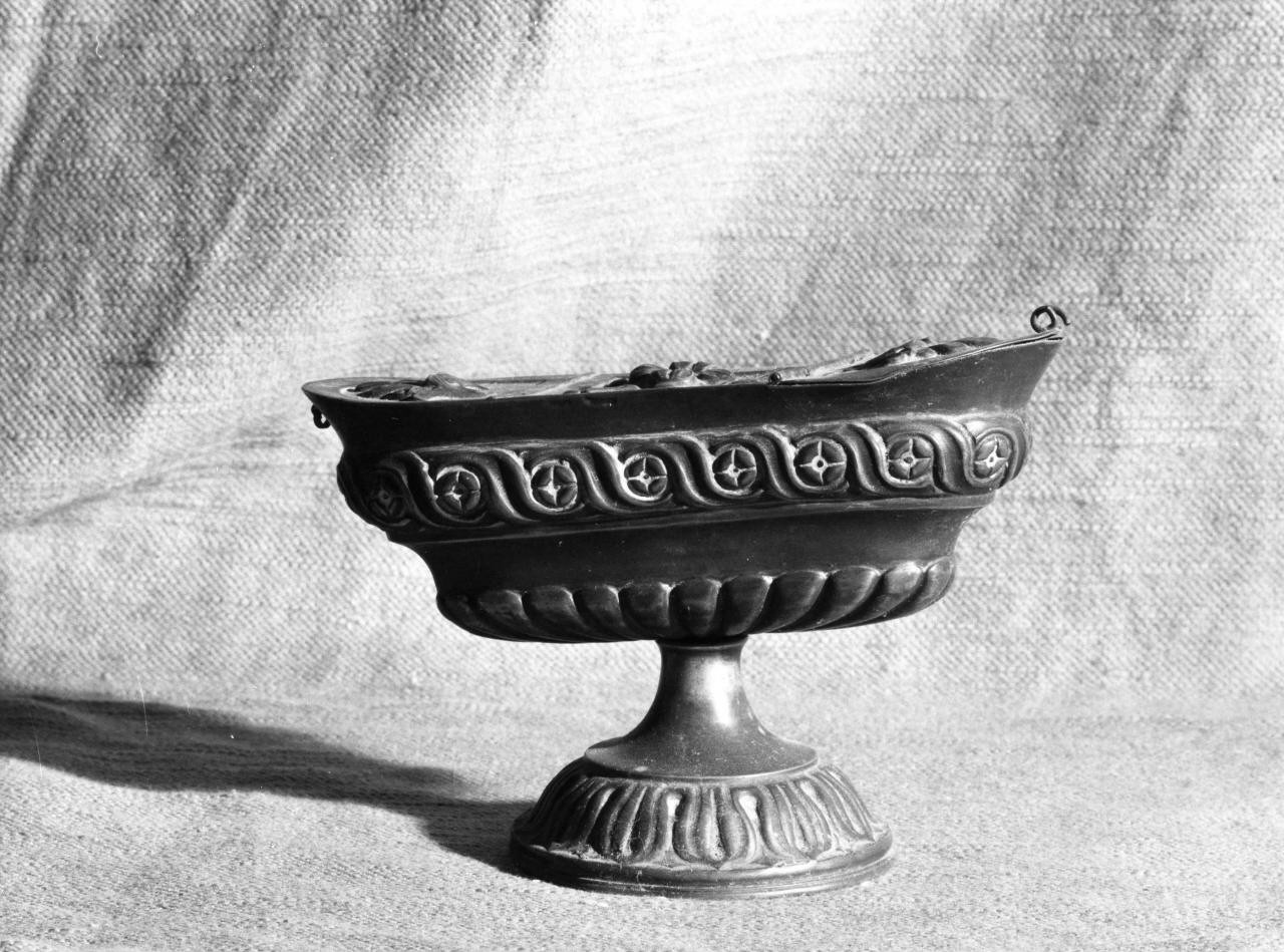 navicella portaincenso - bottega toscana (sec. XIX)