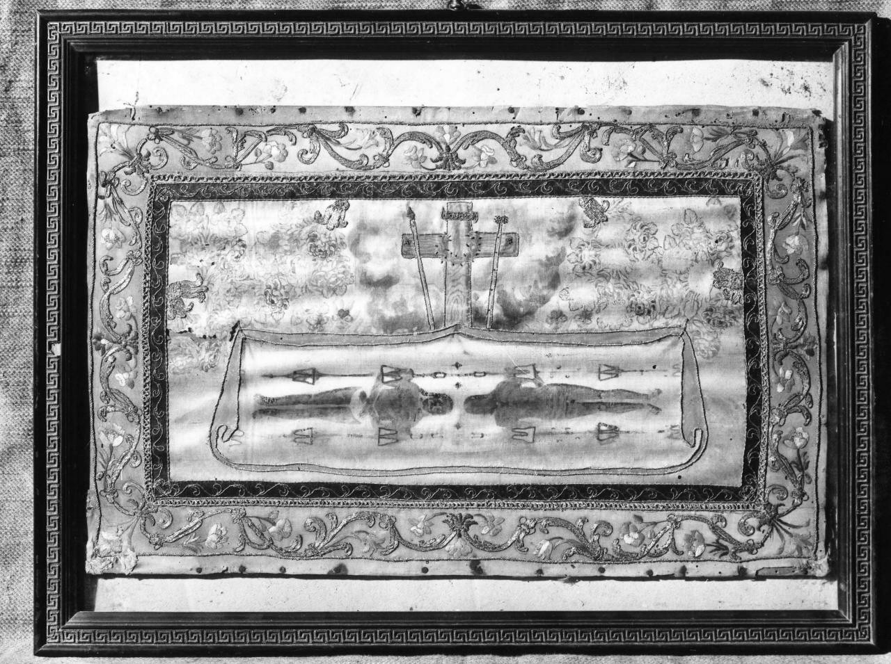 Sacra Sindone (decorazione a ricamo) - bottega toscana (sec. XIX)