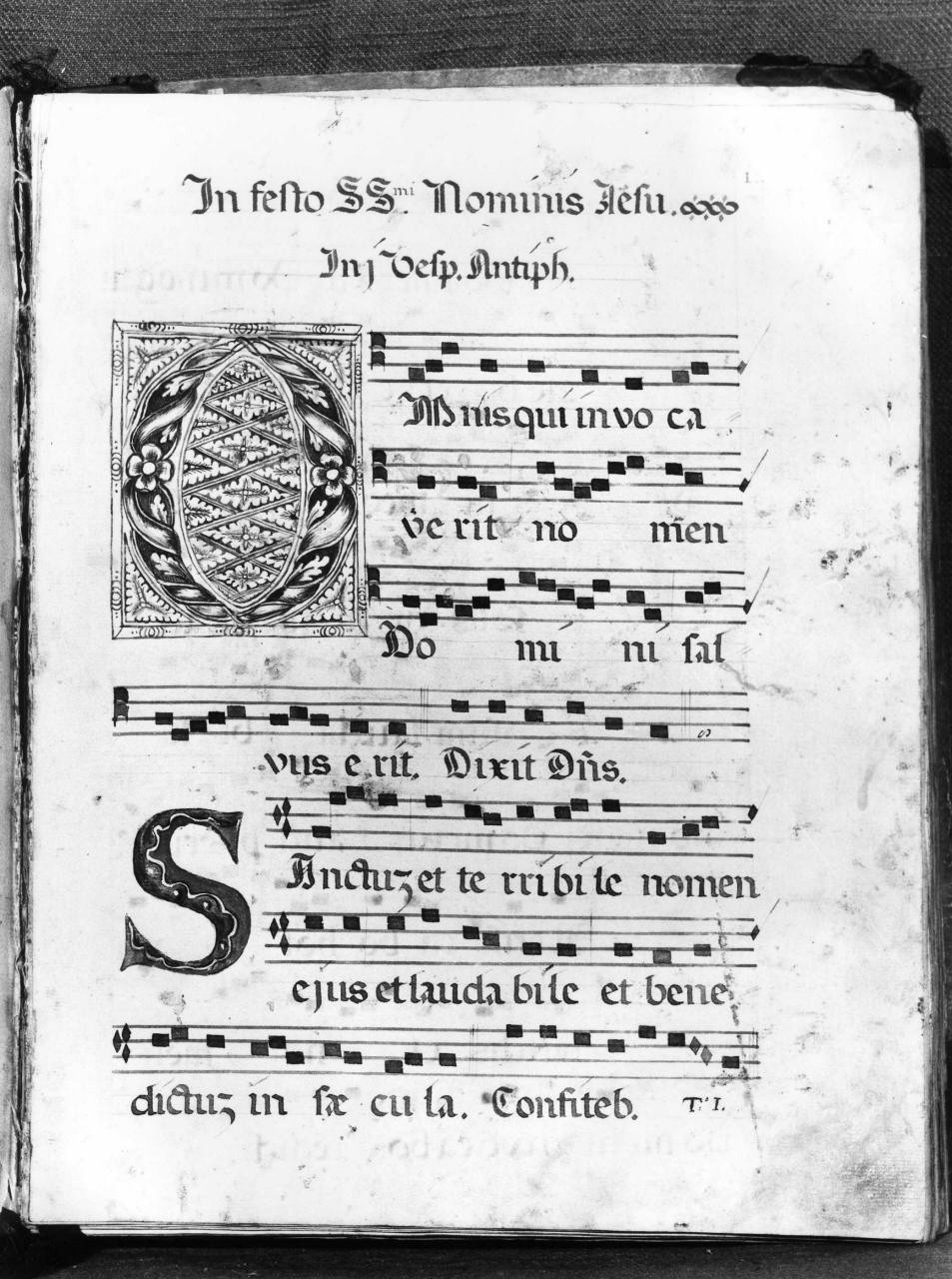 antifonario - bottega toscana (fine/inizio secc. XVI/ XVII)