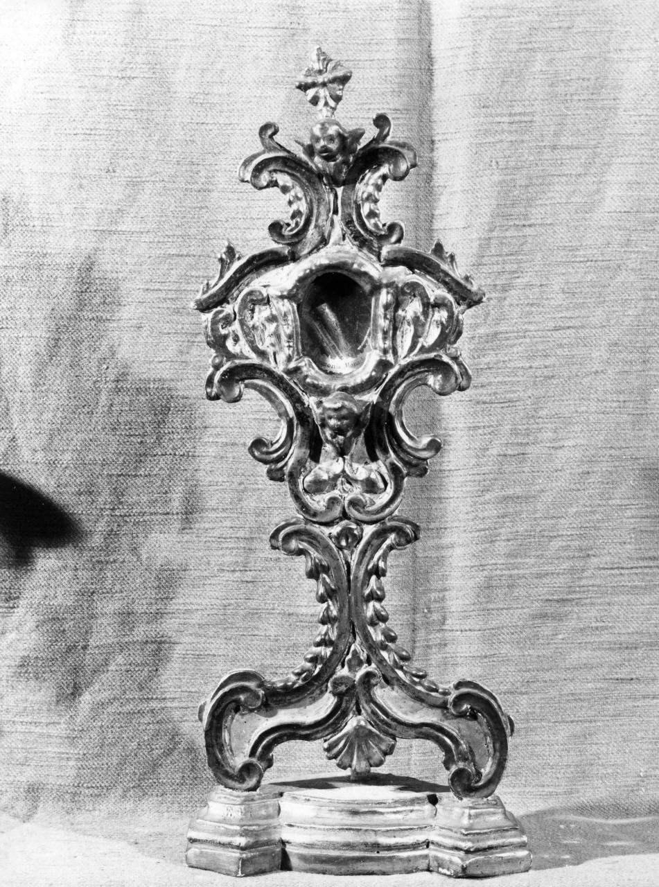 reliquiario - a ostensorio - bottega toscana (sec. XVIII)