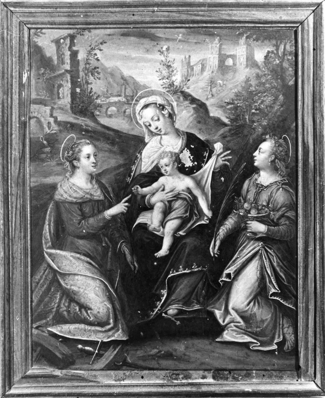 matrimonio mistico di Santa Caterina da Siena (dipinto) - ambito fiorentino (seconda metà sec. XVI)
