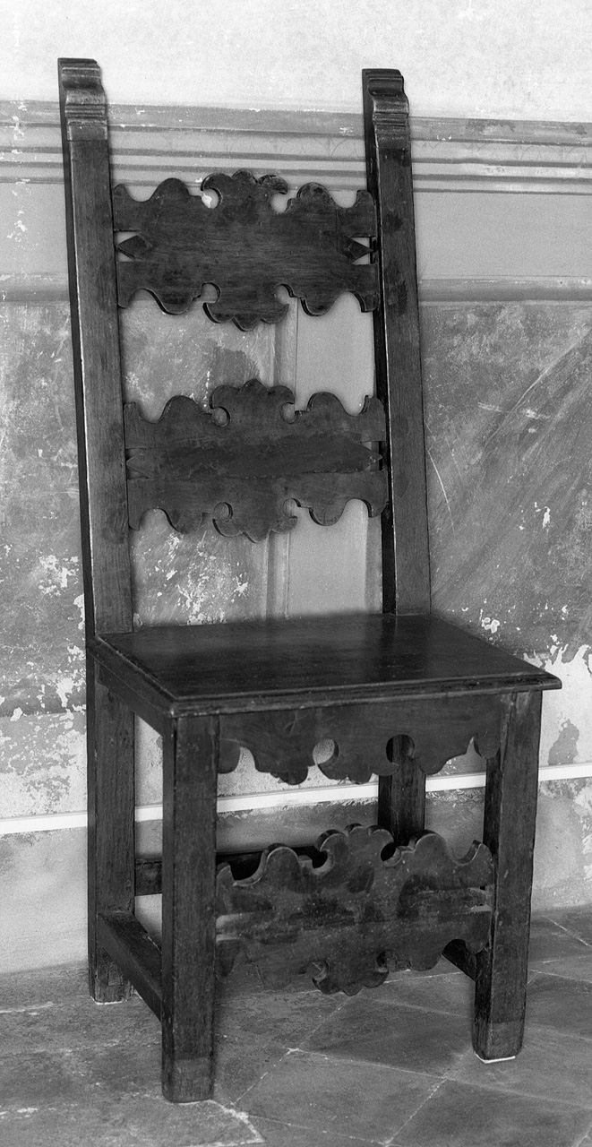 sedia - bottega toscana (fine/inizio secc. XVIII/ XIX)