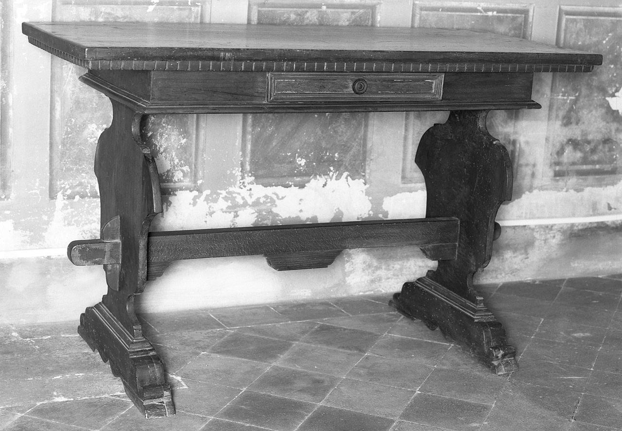 tavolo - bottega toscana (fine/inizio secc. XIX/ XX)
