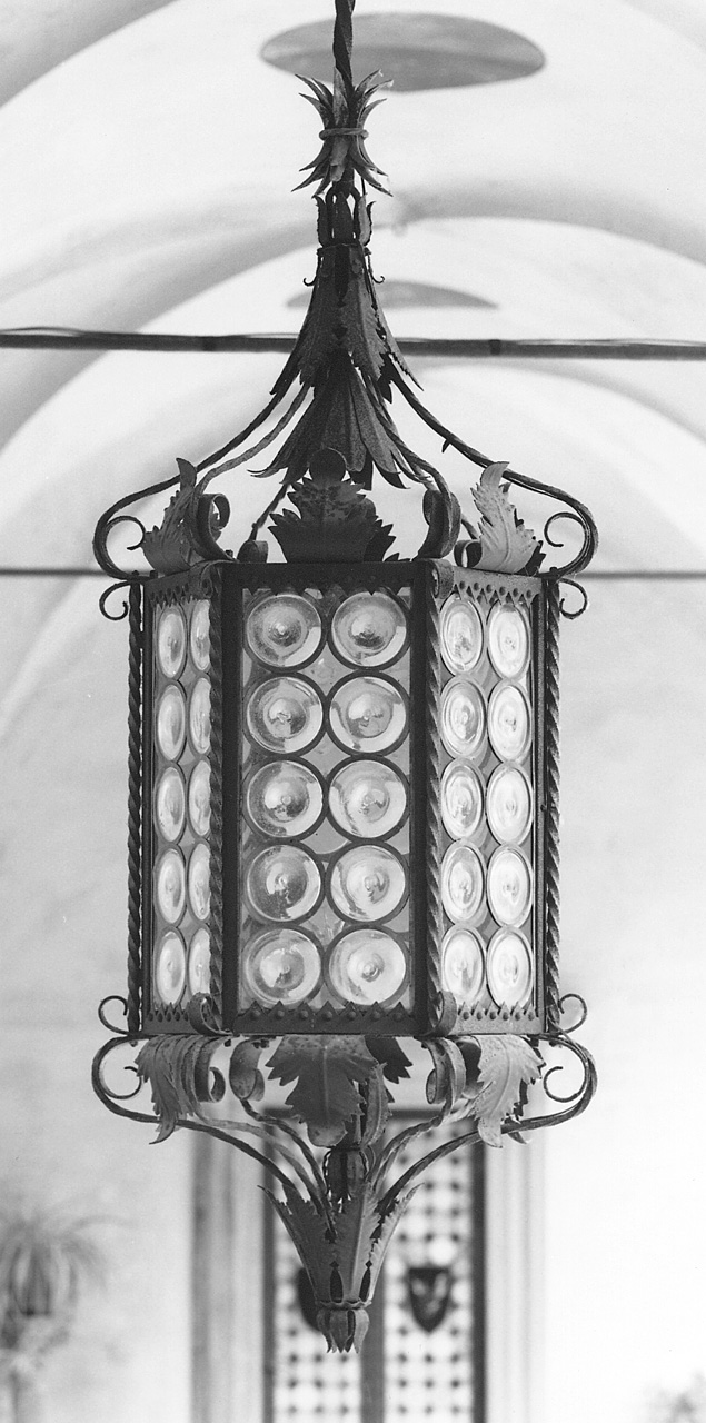 lanterna - pensile, serie - bottega toscana (ultimo quarto sec. XIX)