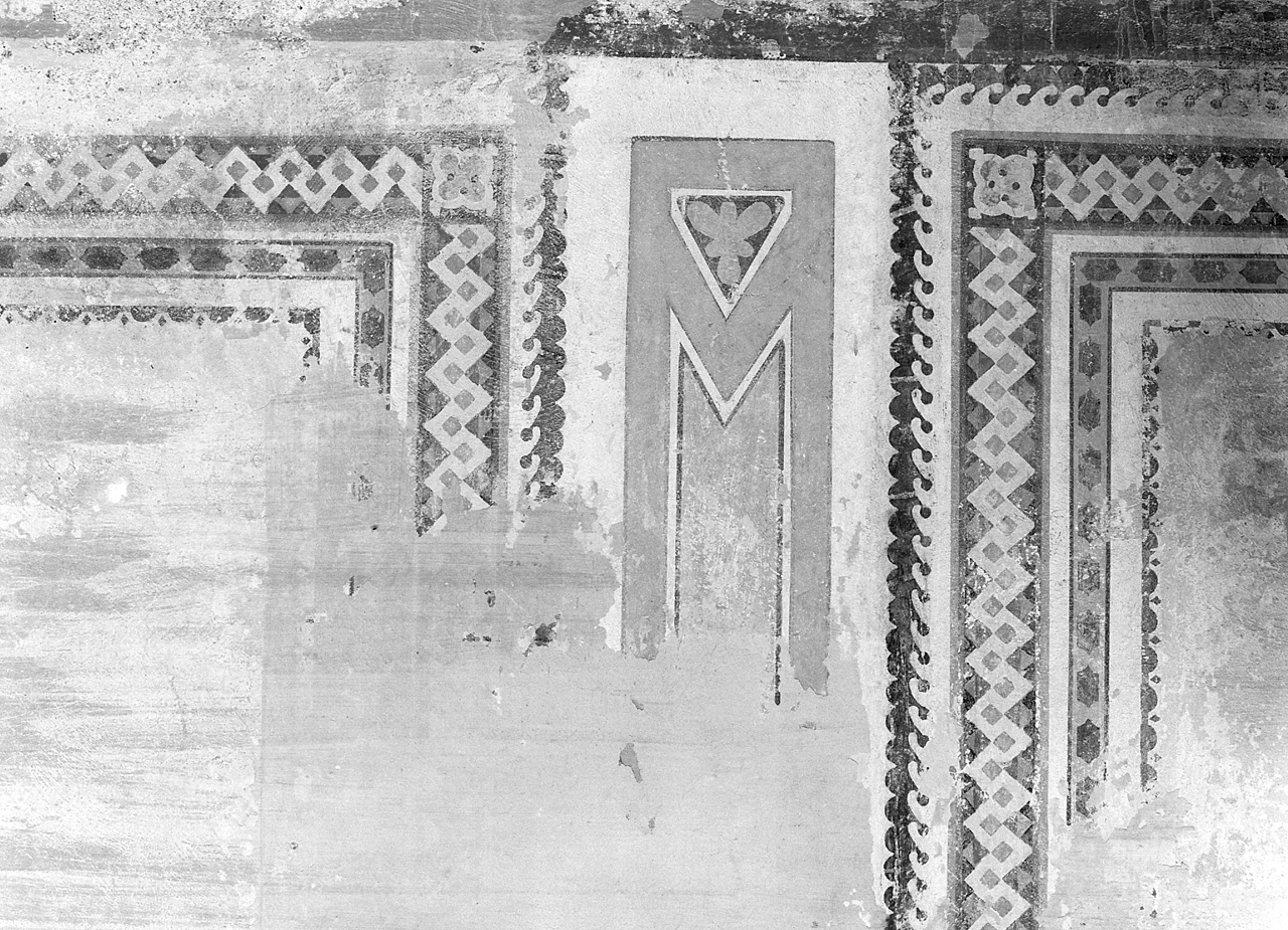 decorazione pittorica, frammento - ambito toscano (ultimo quarto sec. XIX)