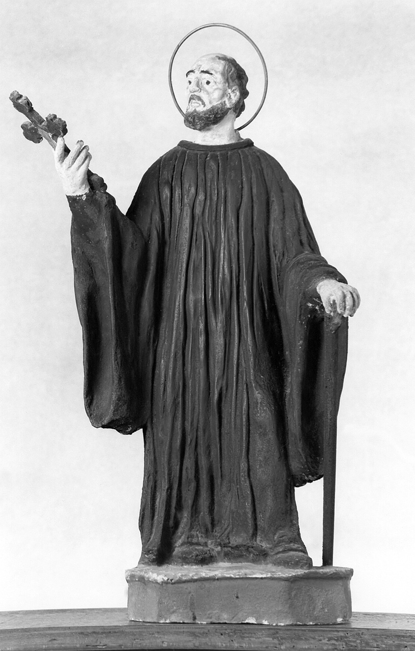 San Giovanni Gualberto (statuetta devozionale, serie) - bottega toscana (sec. XIX)