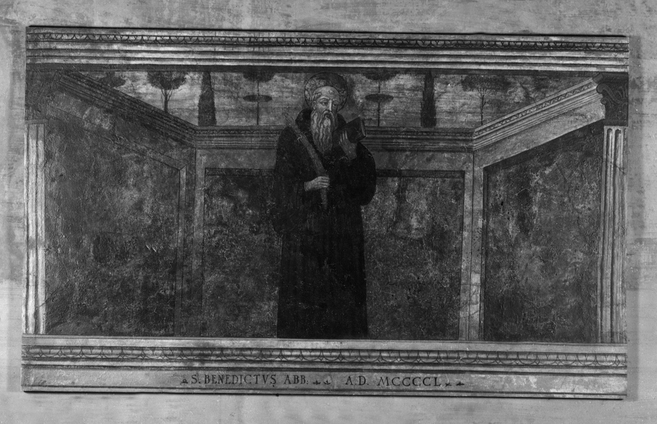 San Benedetto (dipinto, insieme) di Filippelli Filippo (attribuito) (sec. XV)