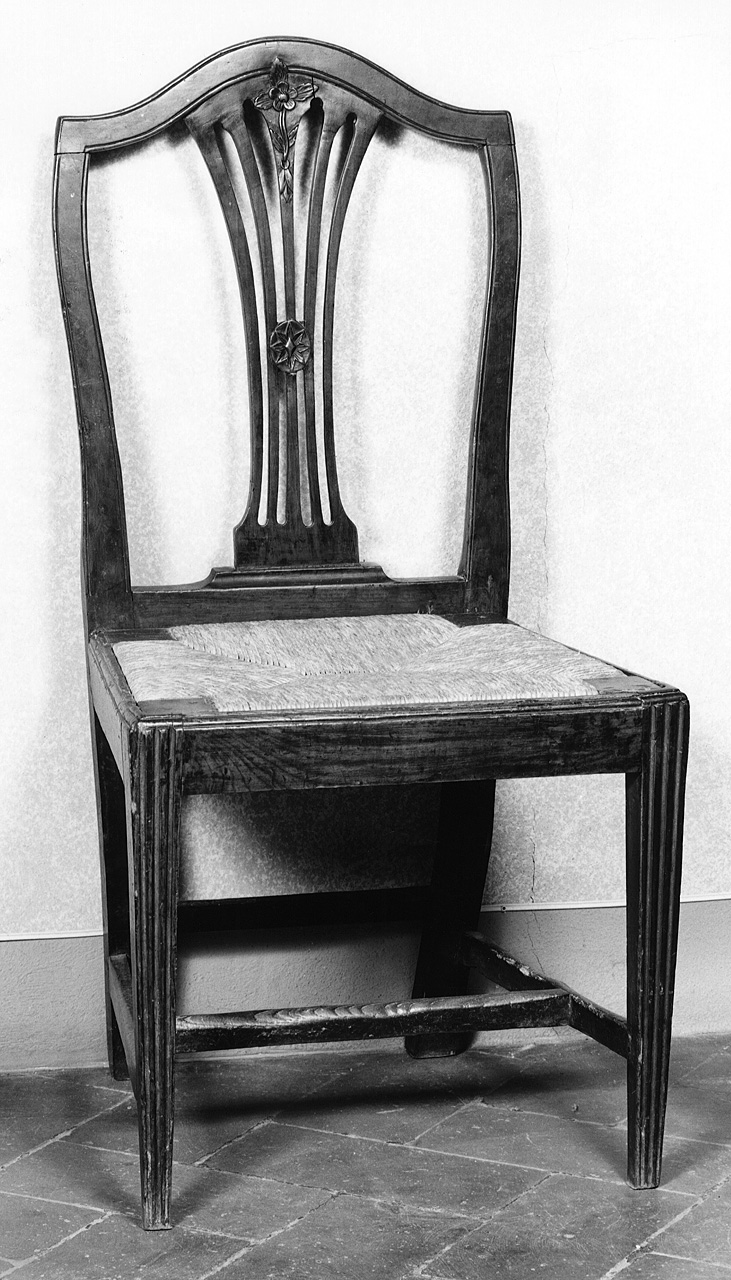 sedia, serie - bottega toscana (fine/inizio secc. XIX/ XX)