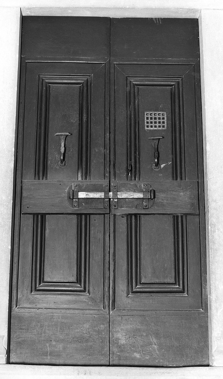 porta - a due battenti - bottega toscana (fine/inizio secc. XIX/ XX)