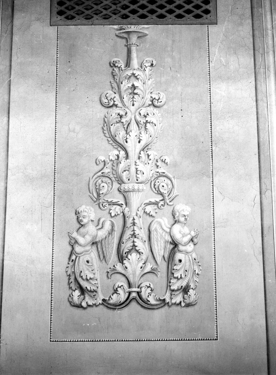 decorazione a grisailles (dipinto, serie) - ambito toscano (sec. XIX)