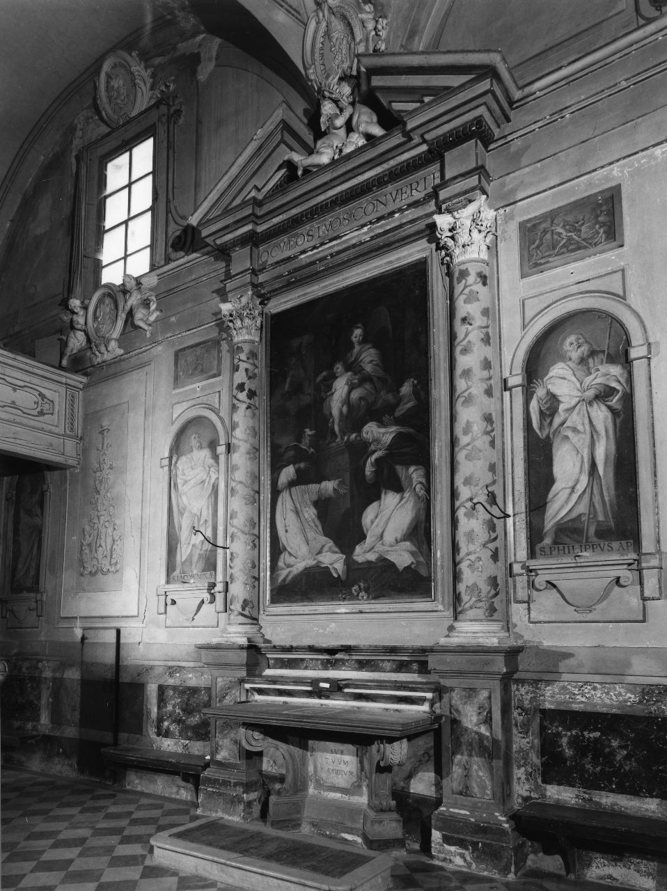 altare - a edicola, pendant - bottega toscana (sec. XVIII)