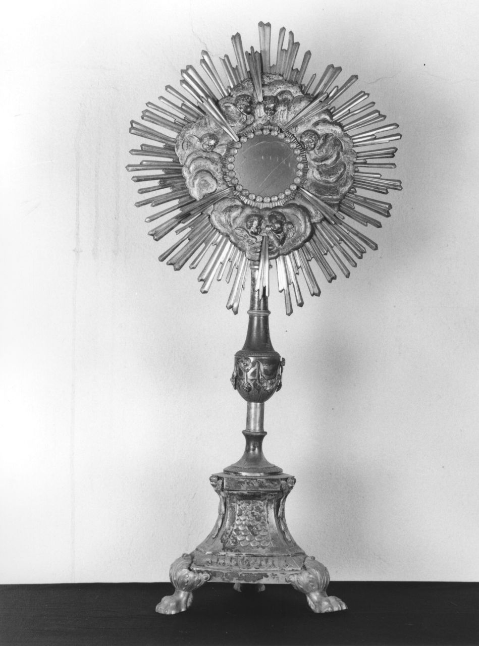 ostensorio - a raggiera - bottega toscana (sec. XIX)