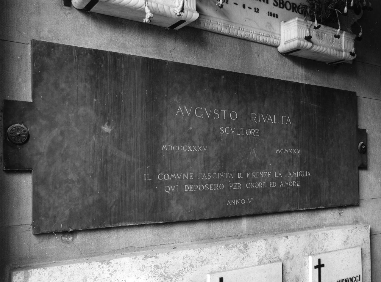 monumento funebre - produzione toscana (sec. XX)