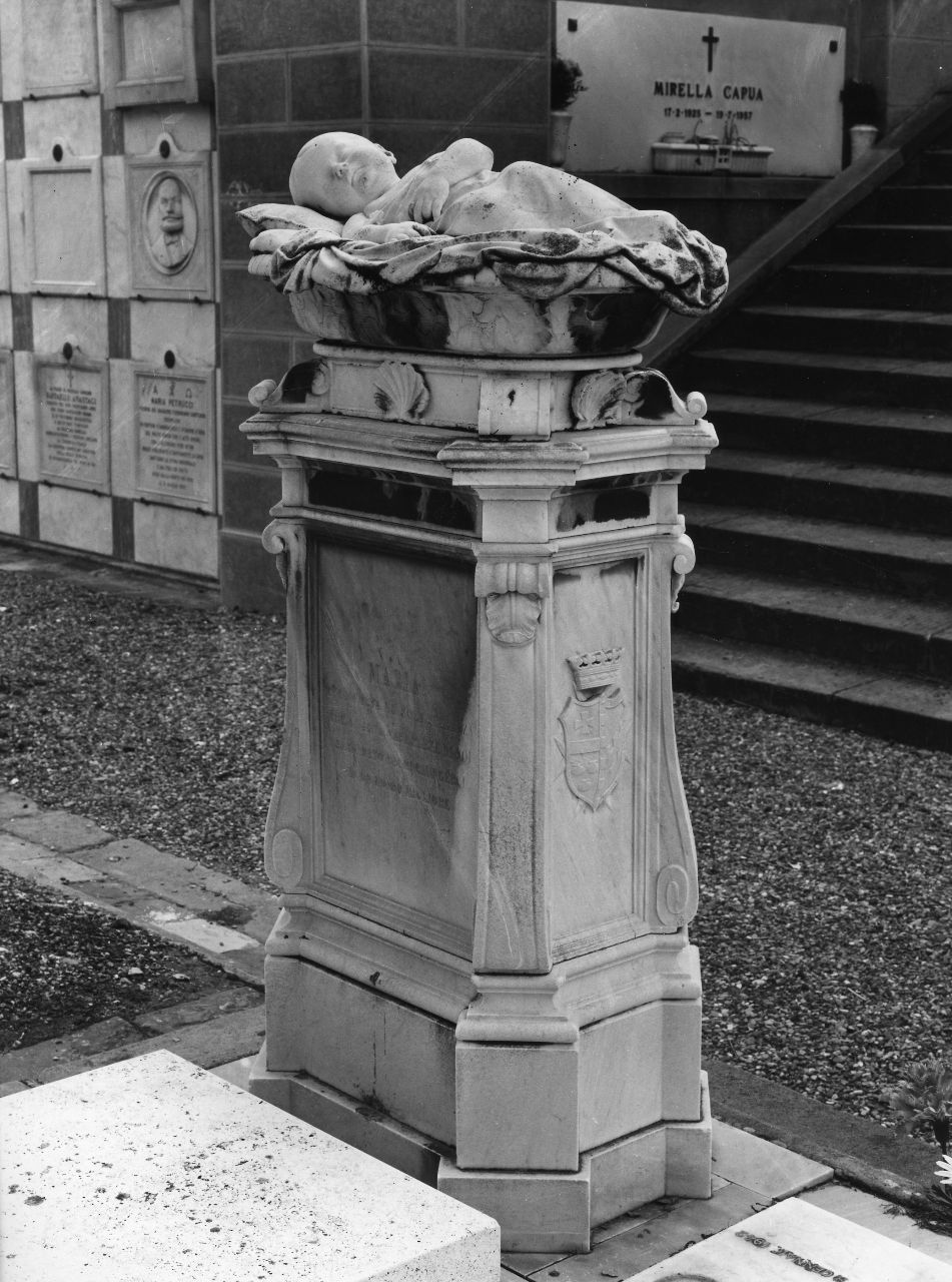 bambina che dorme (monumento funebre) - ambito toscano (sec. XIX)