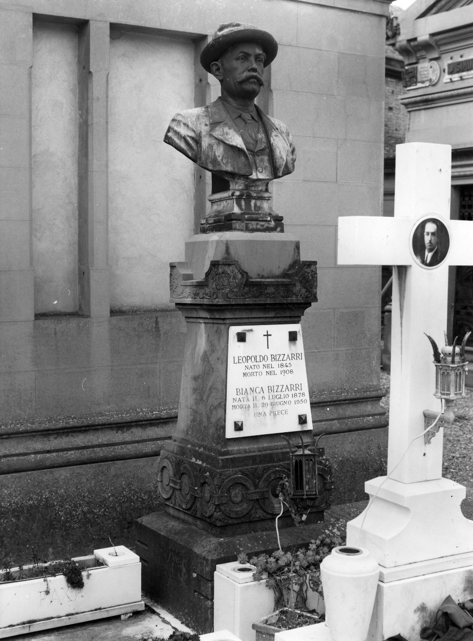 busto ritratto di Leopoldo Bizzarri (monumento funebre) - ambito toscano (sec. XX)