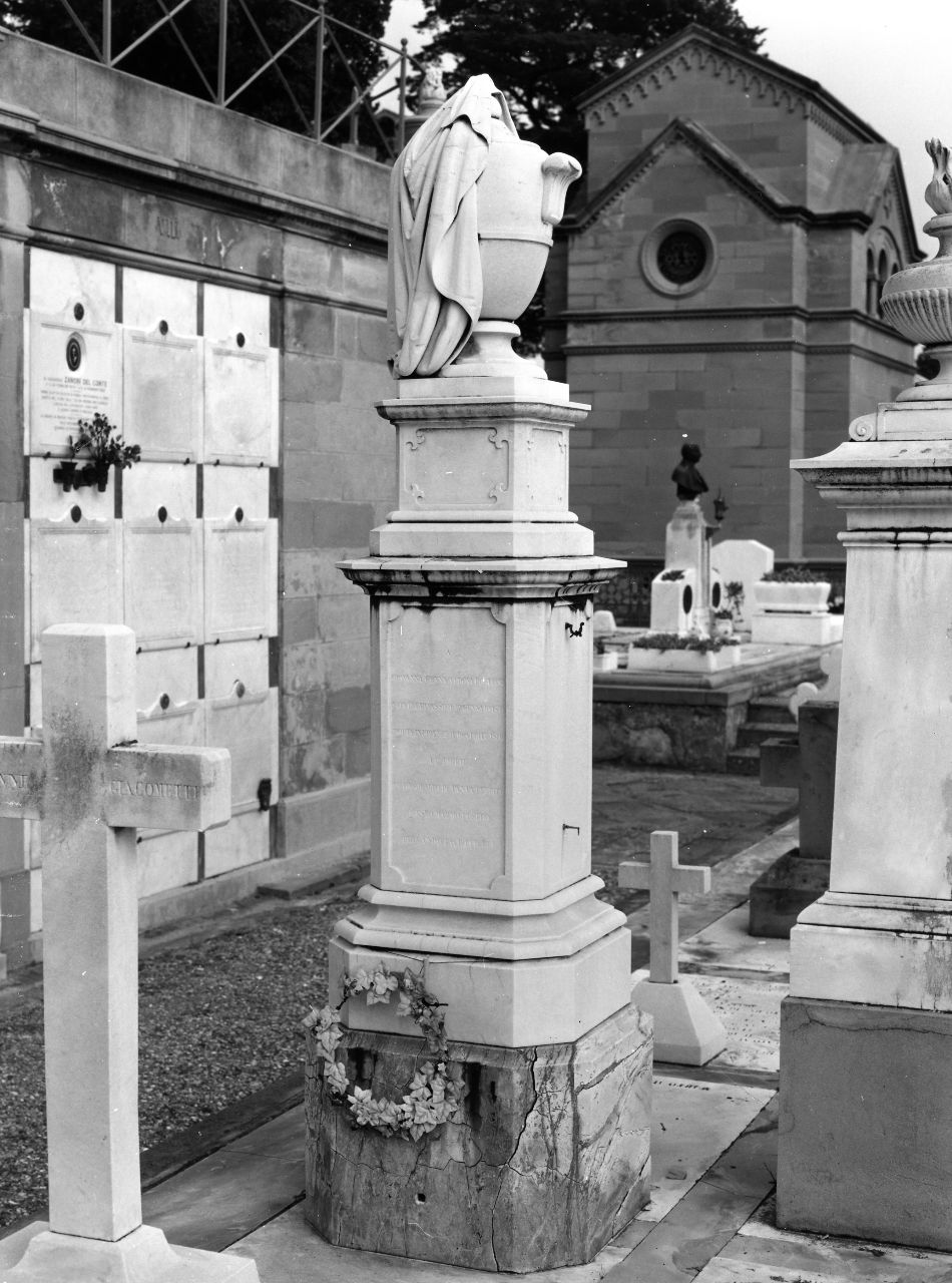 vaso cinerario (monumento funebre) - ambito toscano (sec. XIX)