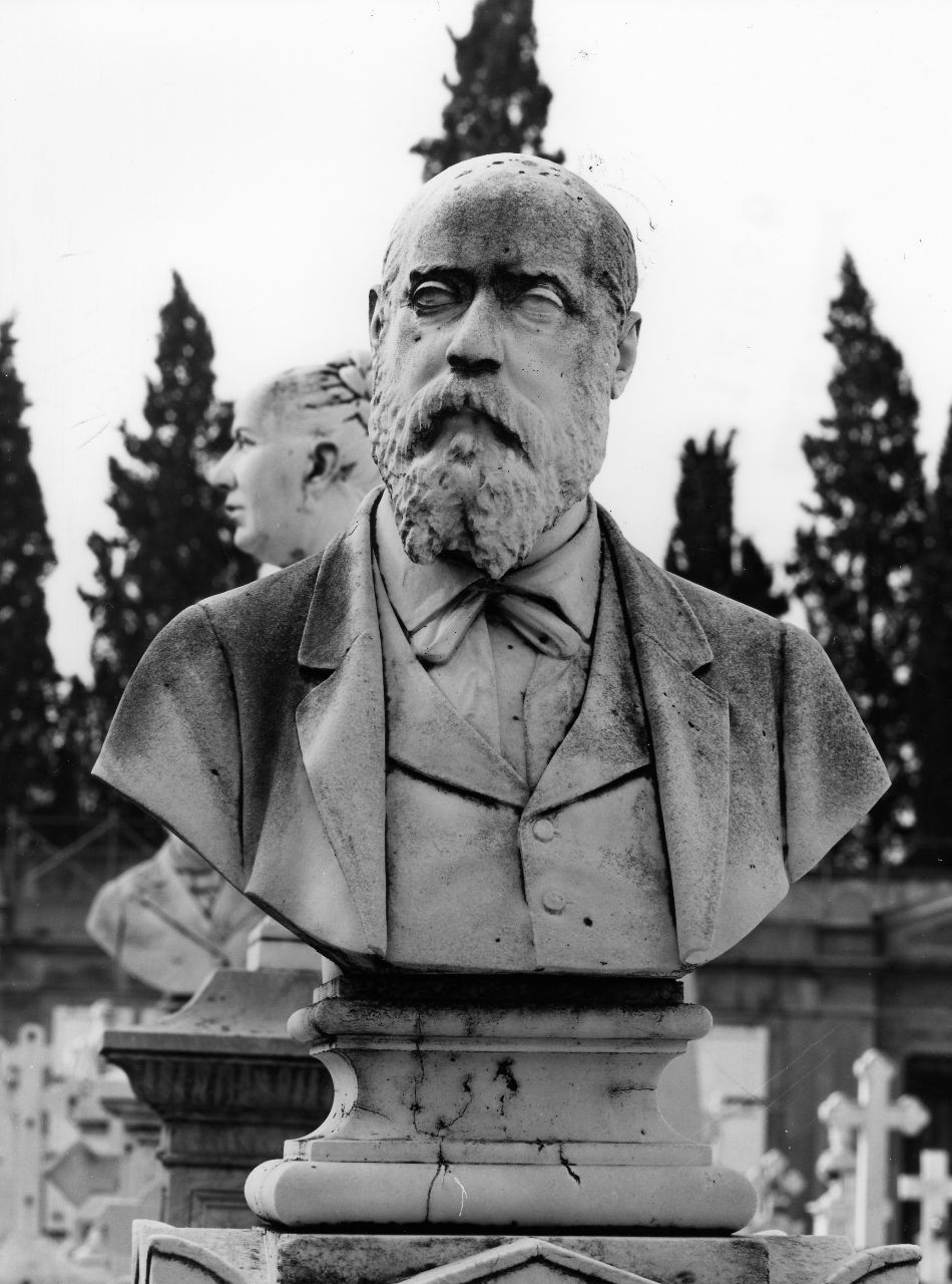 busto ritratto di Virginio Papucci (monumento funebre) - ambito toscano (sec. XIX)