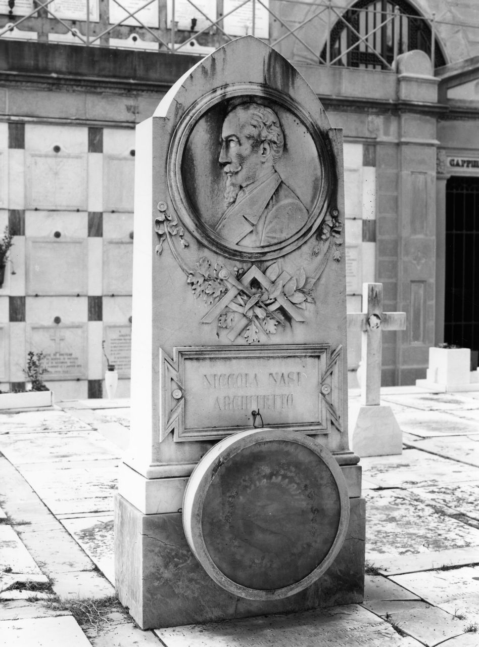 ritratto di Nicola Nasi (monumento funebre) - ambito toscano (sec. XIX)